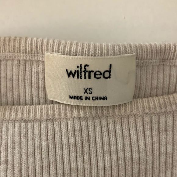 EUC Wilfred cut-out oatmeal knit top Aritzia XS! - Picture 4 of 4